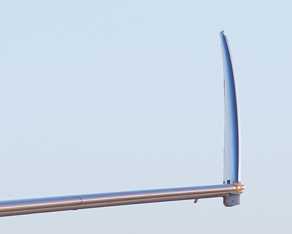 View of folding wingtip