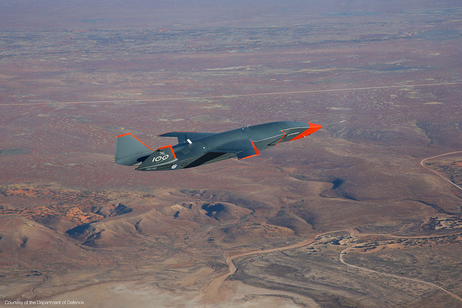 MQ-28 Ghost Bat in flight.