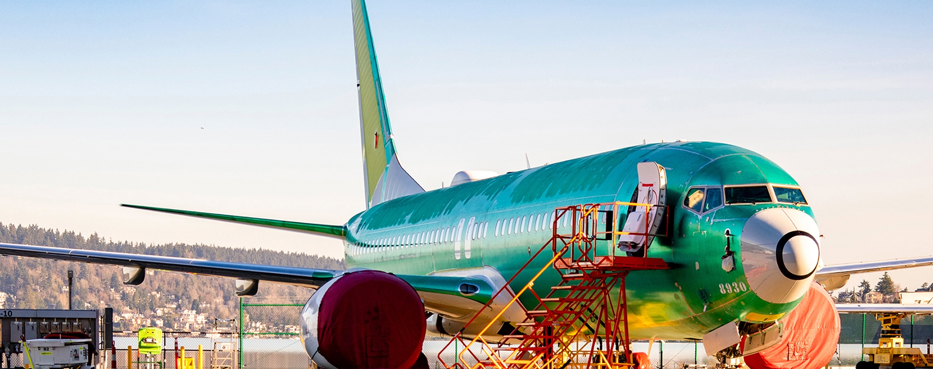 Exterior view of airplane