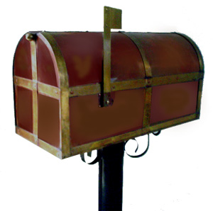 Post Mounted Mail Box